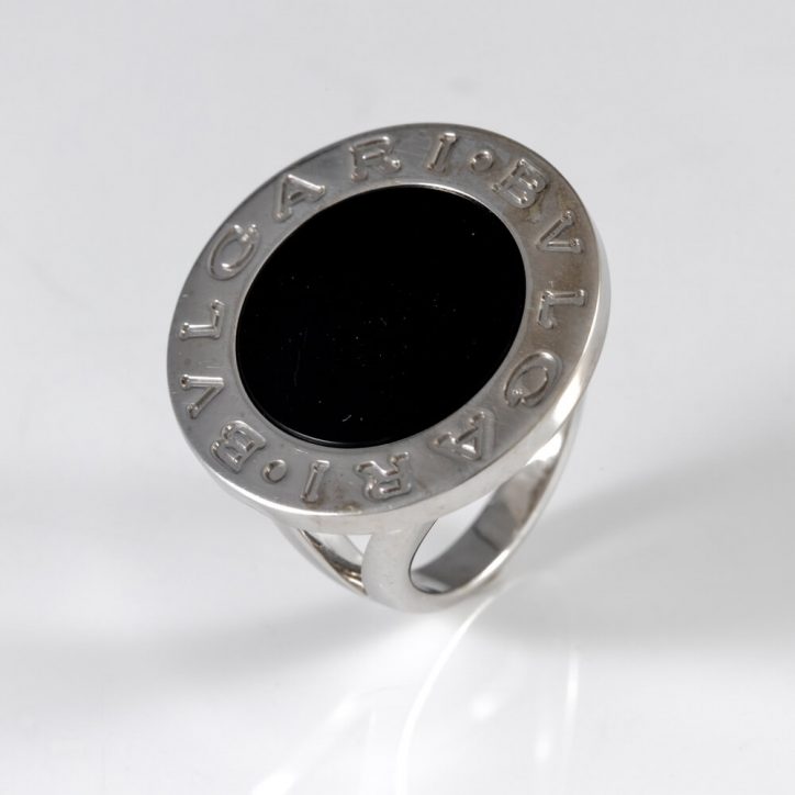 Bvlgari black onyx ring